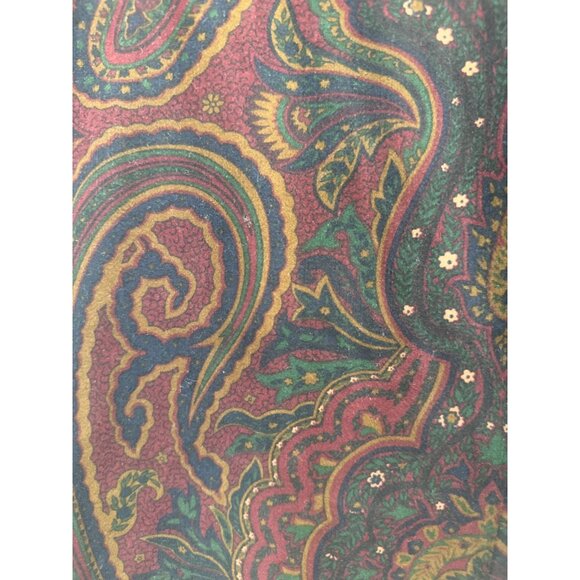 Vintage Ralph Lauren Velour Paisley Pants Womens Size 12 Wimsigoth Grunge 90s - Picture 6 of 16